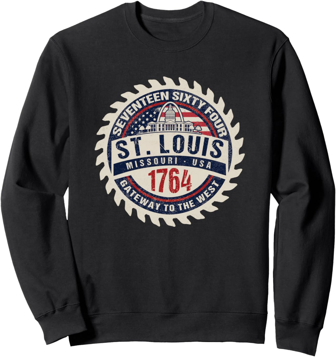 Souvenir zum alten Gerichtsgebäude von St. Louis Missouri Gateway Arch Sweatshirt