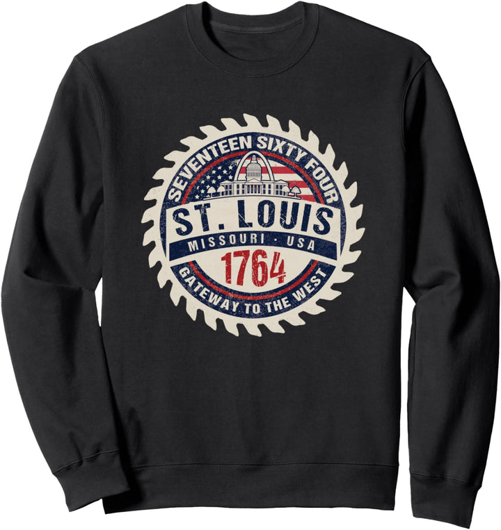 Souvenir zum alten Gerichtsgebäude von St. Louis Missouri Gateway Arch Sweatshirt