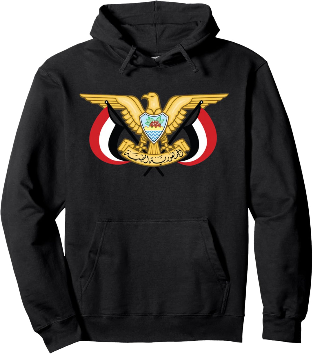 Jemen-Flagge Emblem Pullover Hoodie