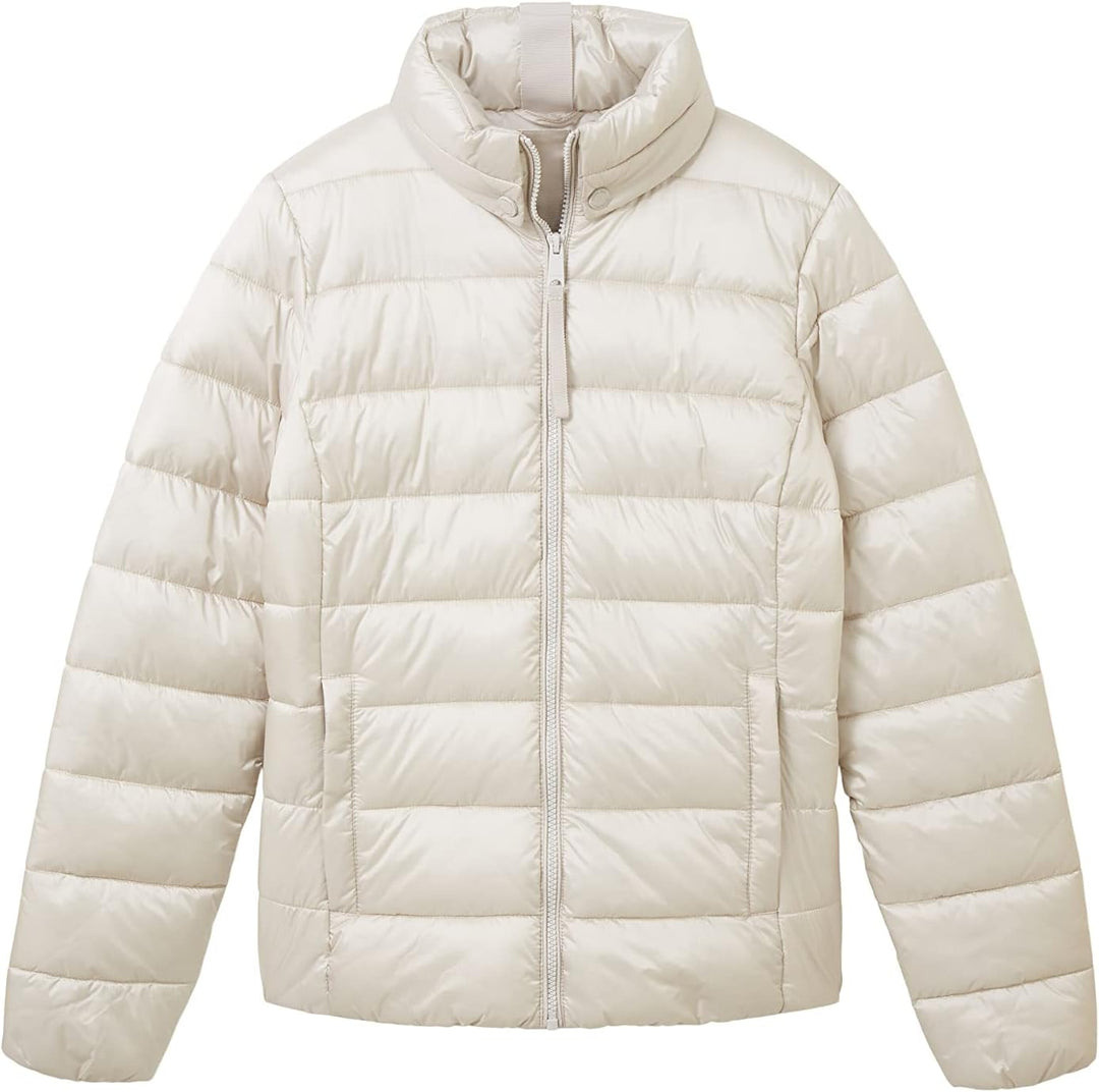 TOM TAILOR Damen Lightweight Steppjacke M 16339 - Clouds Grey, M 16339 - Clouds Grey