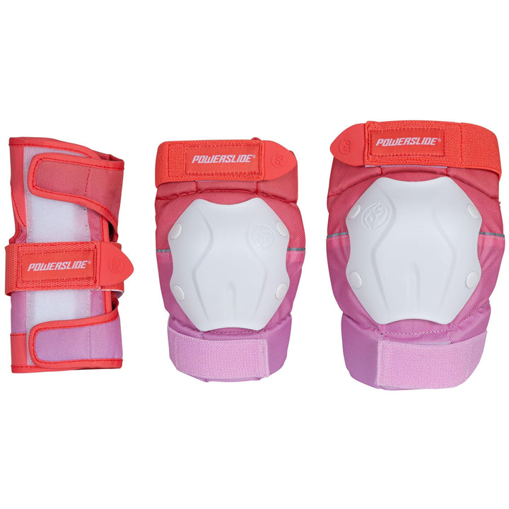 Powerslide Standard Women Schutzausrüstung Set – Knie-, Ellenbogen- & Handgelenkschoner – Damen Schu
