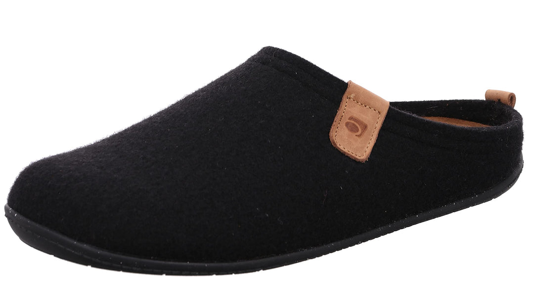 Rohde Herren Tivoli-h Hausschuh 41 EU Schwarz, 41 EU Schwarz