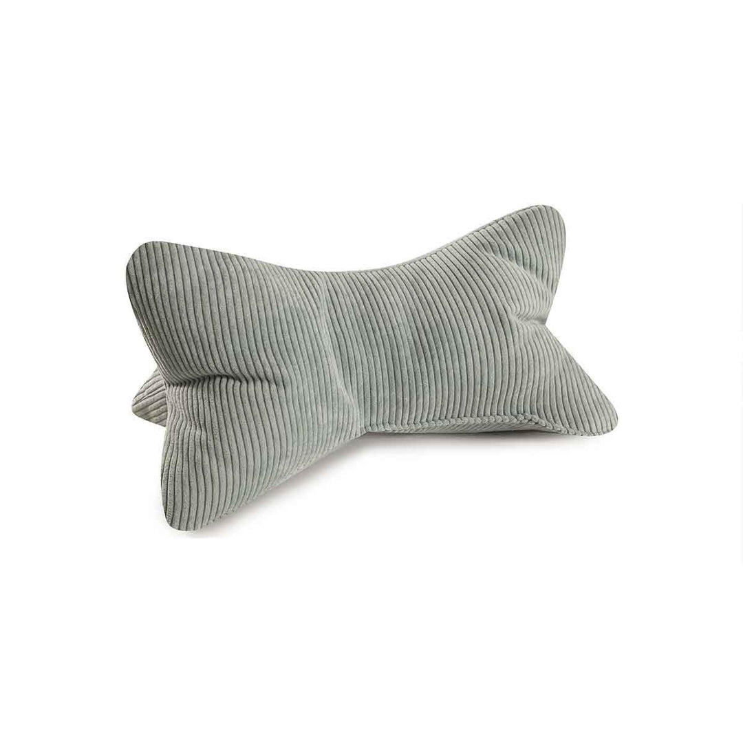MAGMA Leseknochen INGA, Cord Look,Farbe Mint, 42cm x 22cm, ergonomische Form für Nacken- oder Lenden