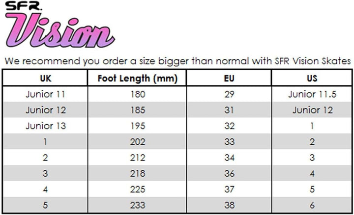 SFR Kinder Vision Canvas Rollschuhe 35.5 EU Rosa (Floral), 35.5 EU Rosa (Floral)