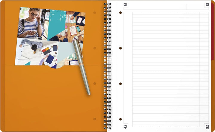 Oxford Activebook Interantional A4, liniert, 160 Seiten, versetzbares Register, Dokumententasche, 5