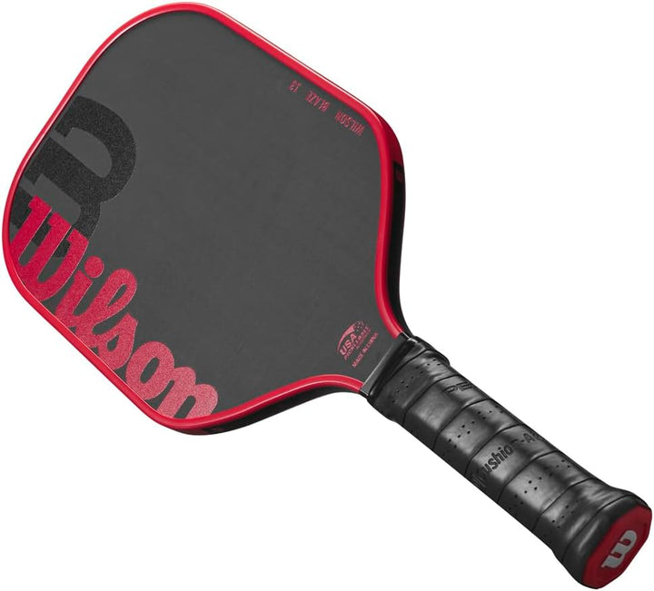 Wilson Blaze Series Pickleball-Paddel, Griffgrösse 6,4 cm, Schwarz/Rot Blaze Black / Red, Blaze Blac