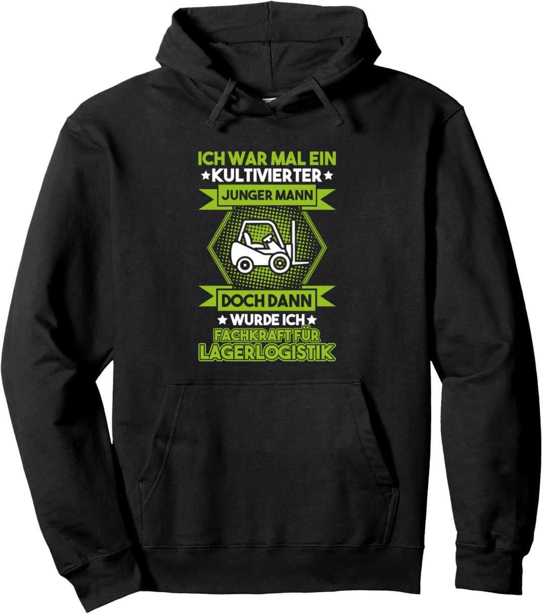 Kultivierter Junger Mann Fachkraft für Lagerlogistik Pullover Hoodie
