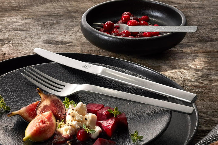 ZWILLING Minimale Vintage Besteckset 68-teilig, Für 12 Personen, Spülmaschinengeeignet, Edelstahl, G