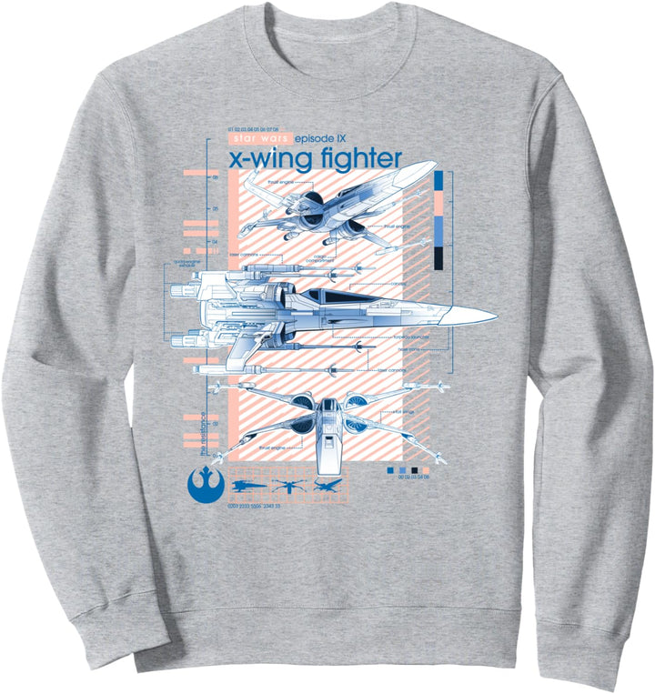 Star Wars: The Rise Of Skywalker X-Wing Schematic Sweatshirt