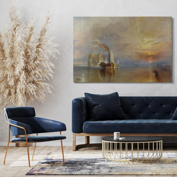 Printed Paintings Leinwand (80x60cm): William Turner - The Fighting Temeraire 80x60 cm, 80x60 cm