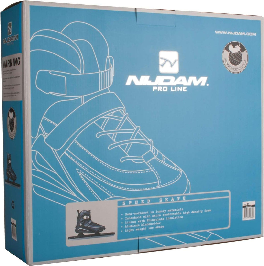 Schreuders Sport Unisex-Erwachsene Nijdam Pro-Line Semi-Softboot Speed Skate, Schwarz/Anthrazit, Grö