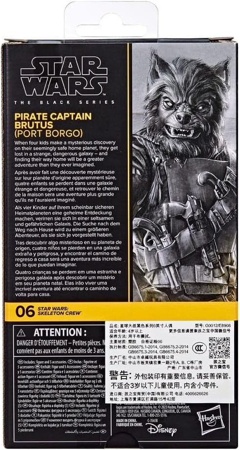Star Wars The Black Series Pirate Captain Brutus (Port Borgo), Skeleton Crew Action-Figur (15 cm), P