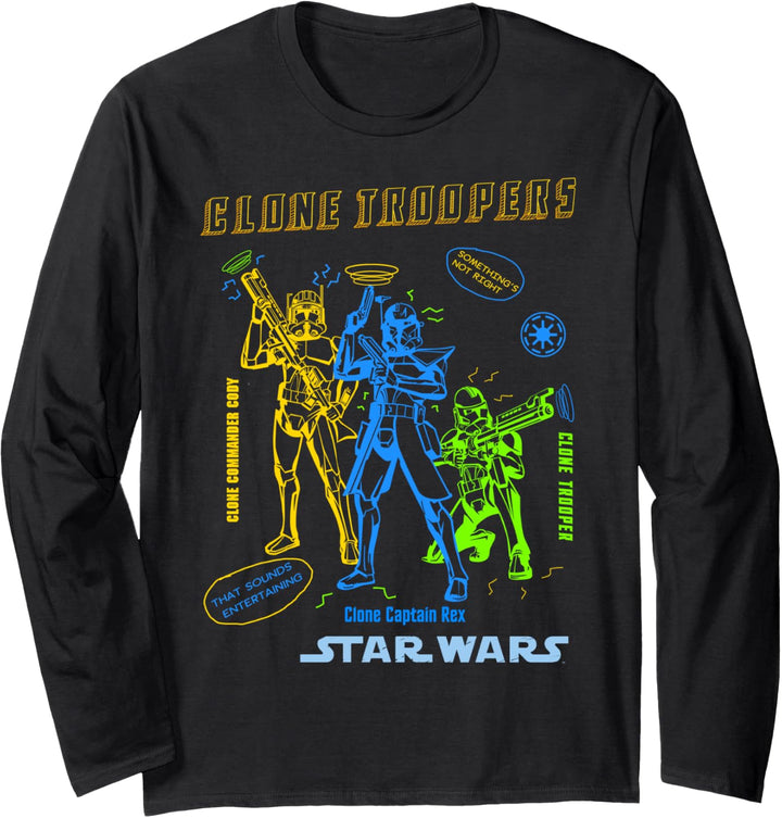 Star Wars: The Clone Wars Clone Troopers Doodles Langarmshirt