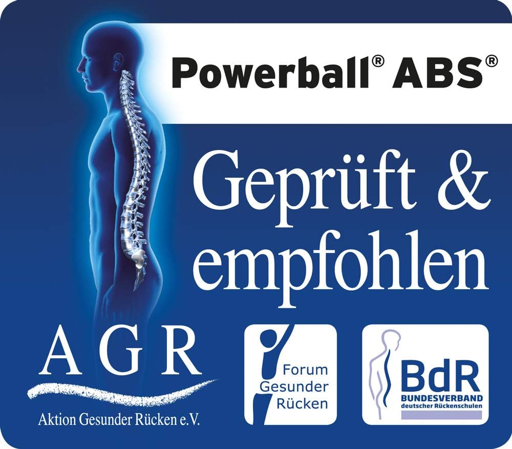 Togu Gymnastikball Powerball Premium ABS (Berstsicher) 55 cm silber, 55 cm silber