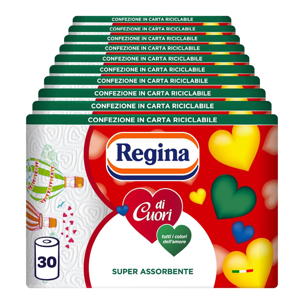 Regina di Cuori Küchenpapier, 30 Rollen 30 stück (1er Pack), 30 stück (1er Pack)