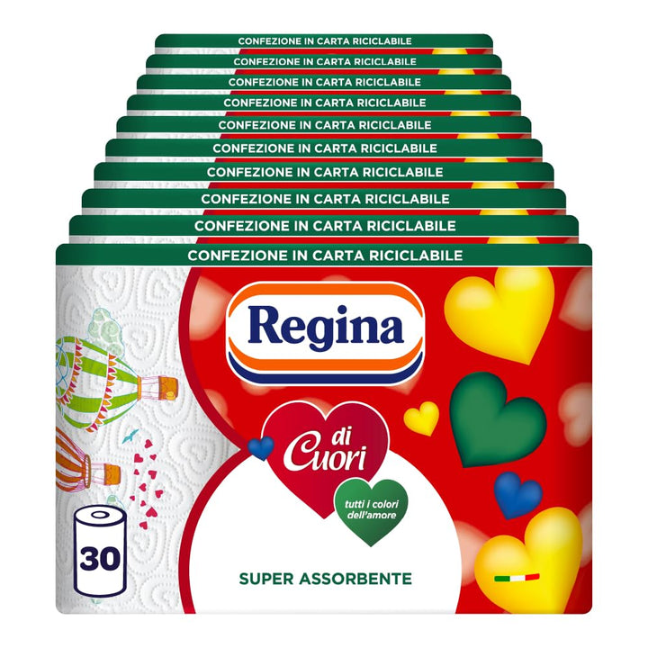 Regina di Cuori Küchenpapier, 30 Rollen 30 stück (1er Pack), 30 stück (1er Pack)