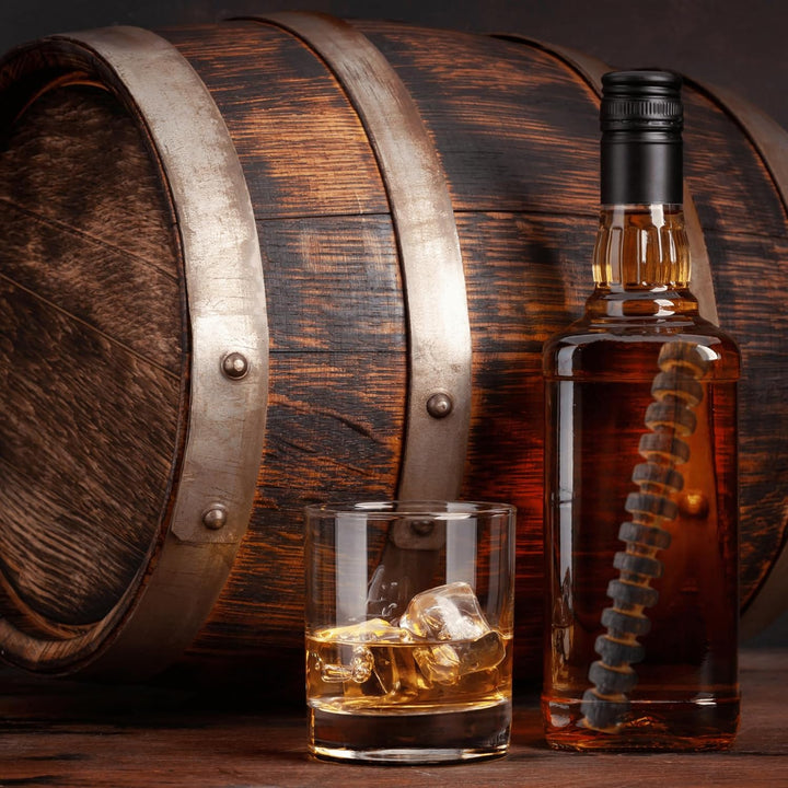 Spirale aus Eichenfässern x 2 - Holzspiralen, Eichen Infusion Flasche Spiral (Whiskey Bourbon US - S