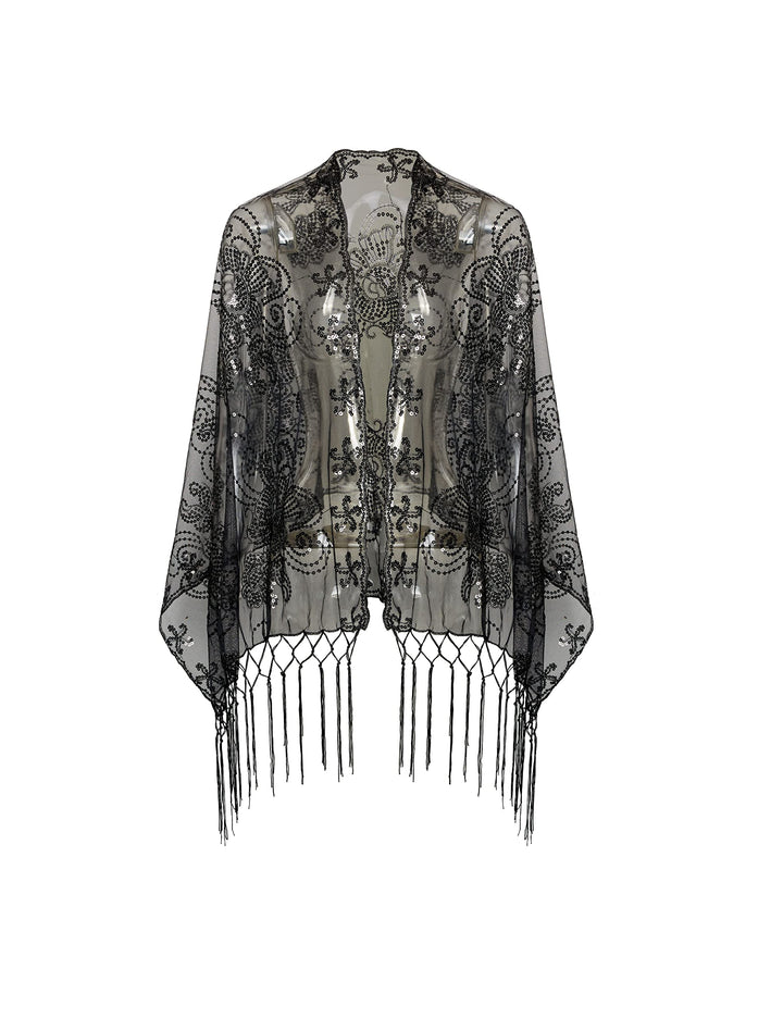 BABEYOND Damen Pashmina-Schal Einheitsgrösse Z-schwarz, Einheitsgr&amp;
