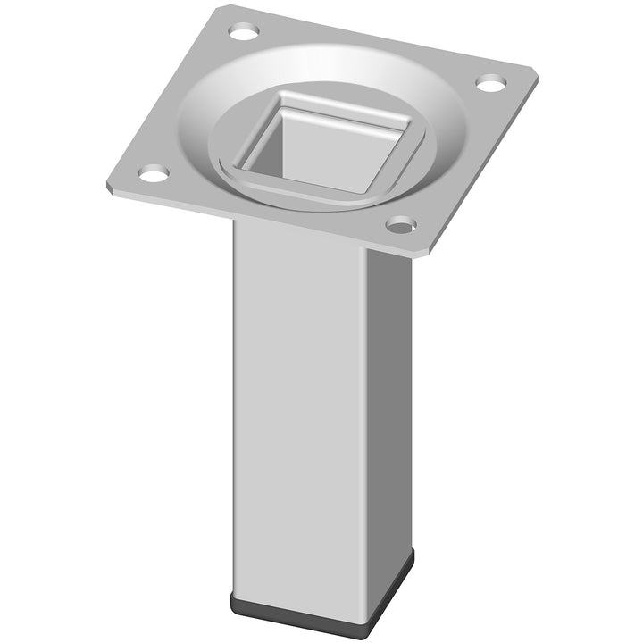 Element System Möbelfuss eckig – Vierkant-Metallfuss, ideal als Tischbein für die Gestaltung individ