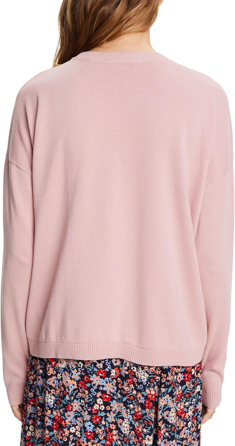 ESPRIT Oversize Pullover, 100% Baumwolle XXS Old Pink, XXS Old Pink