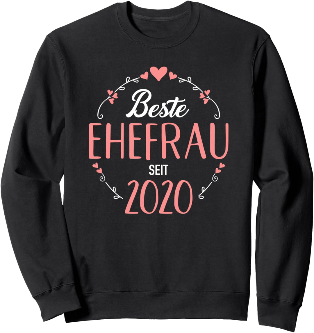 Beste Ehefrau seit 2020 3. Hochzeitstag Sweatshirt