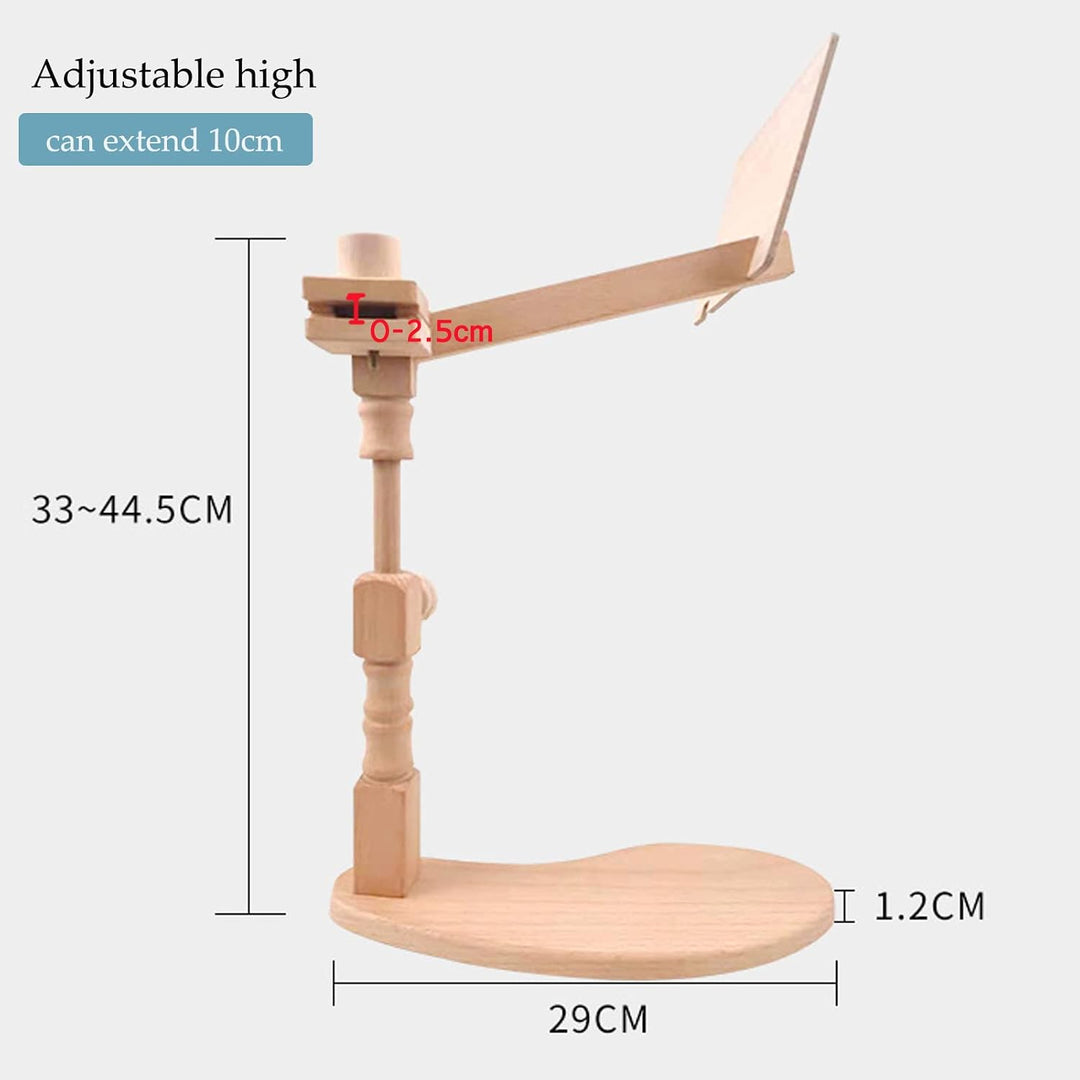 RoseFlower Kreuzstich Ständer Stickrahmen Holz Drehbarer Stickständer für Tisch Embroidery Hoop Stan