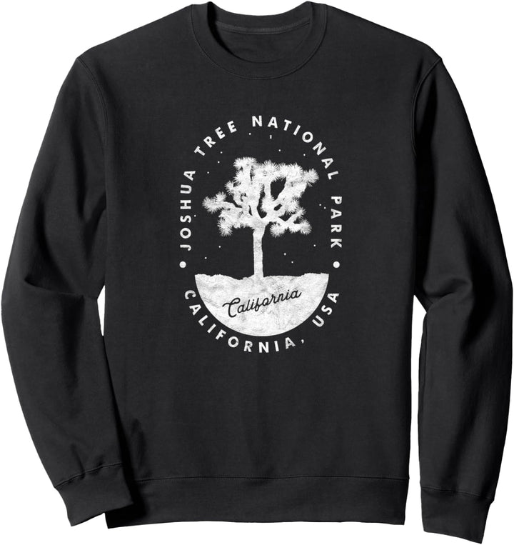 Minimalist Tree Joshua Tree National Park Distressed Design Sweatshirt