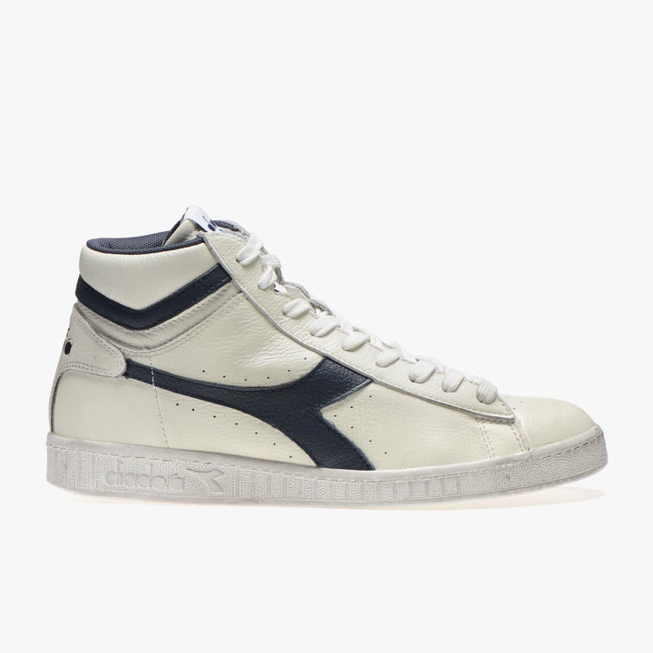 Diadora Unisex Game L Low Waxed Gymnastikschuhe 42.5 EU Weiss White Fogliame, 42.5 EU Weiss White Fo