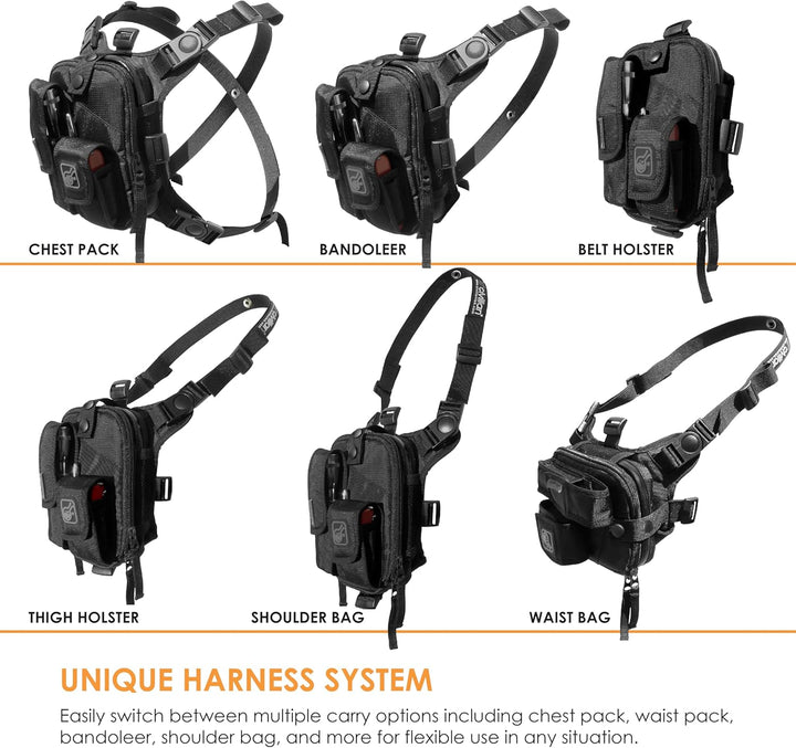 Hazard 4 (CVT-RG-LODR-BLK) Covert Loader RG(TM) Multi-Konfiguration Kleinpack-System, schwarz