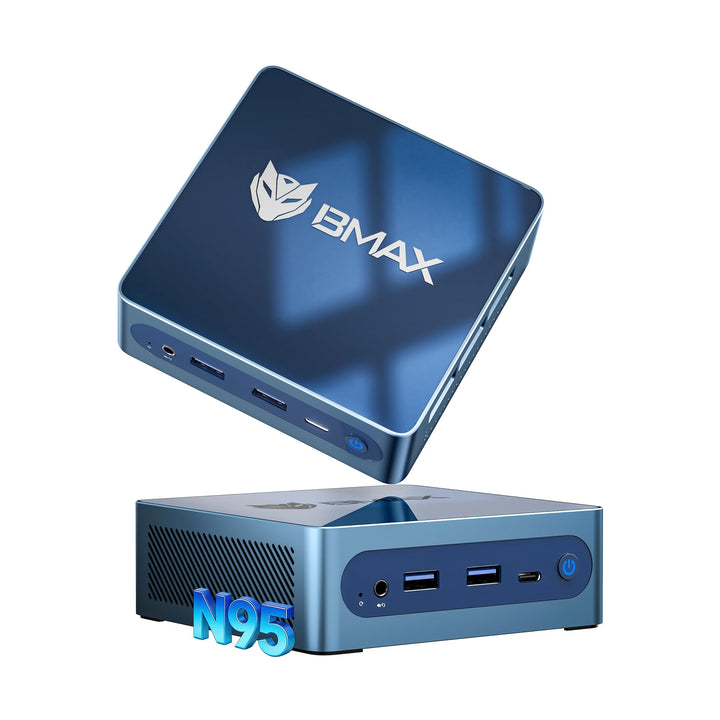 BMAX B4 Plus Mini PC Windows 11 Pro 12GB LPDDR5 512GB M.2 SSD Intel N95(bis zu 3.4Ghz) Micro Desktop