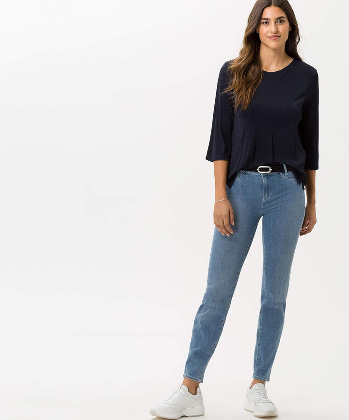 BRAX Damen Style Clara Pullover, 40 Navy