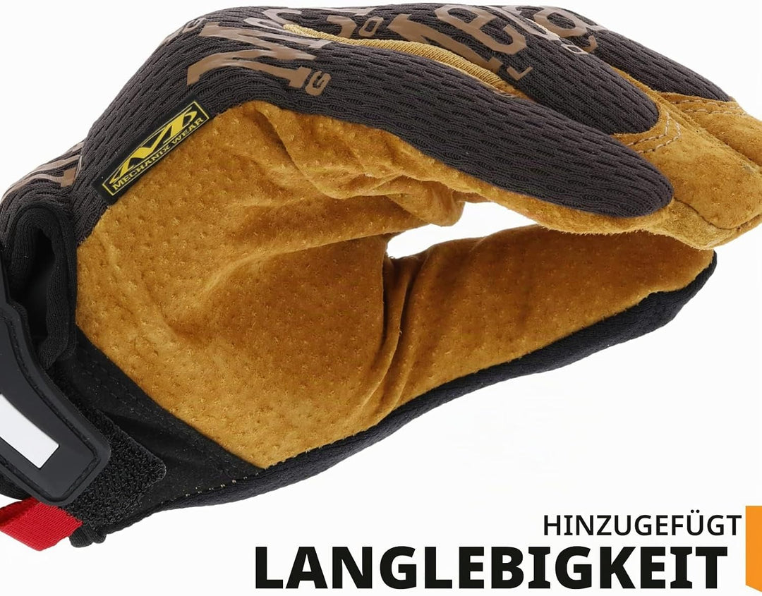 Mechanix Wear Handschuhe aus Leder, Grösse M, Braun/Schwarz M (1er Pack), M (1er Pack)