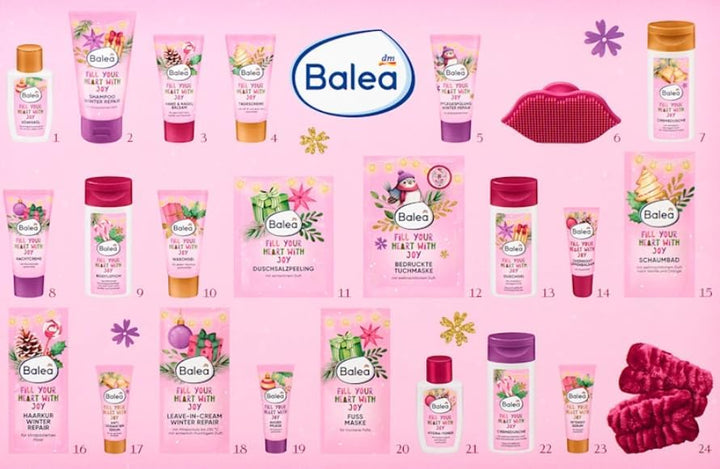 Balea - Adventskalender 2022 - Advent Calendar - Beauty - Kosmetik - MakeUp -