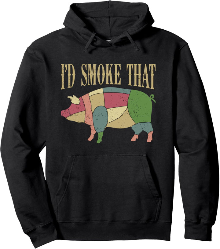 Ich würde das Grillen Barbecue Grillparty Grillmeister Pullover Hoodie