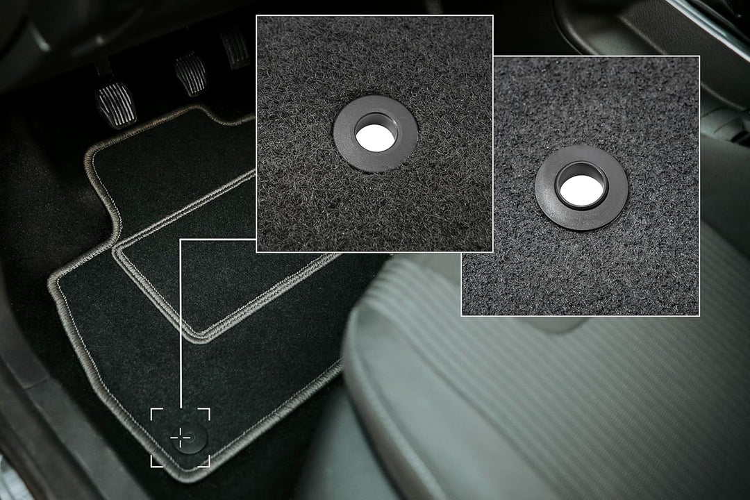 Velours Fussmatten 4-TLG Set passend für Chrysler PT Cruiser (2000-2010) | Qualität: CARLUX, passgen