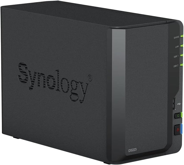 SYNOLOGY DS223 2 GB NAS 36 TB (2 x 18 TB) HAT5310, montiert und getestet mit SE DSM installiert