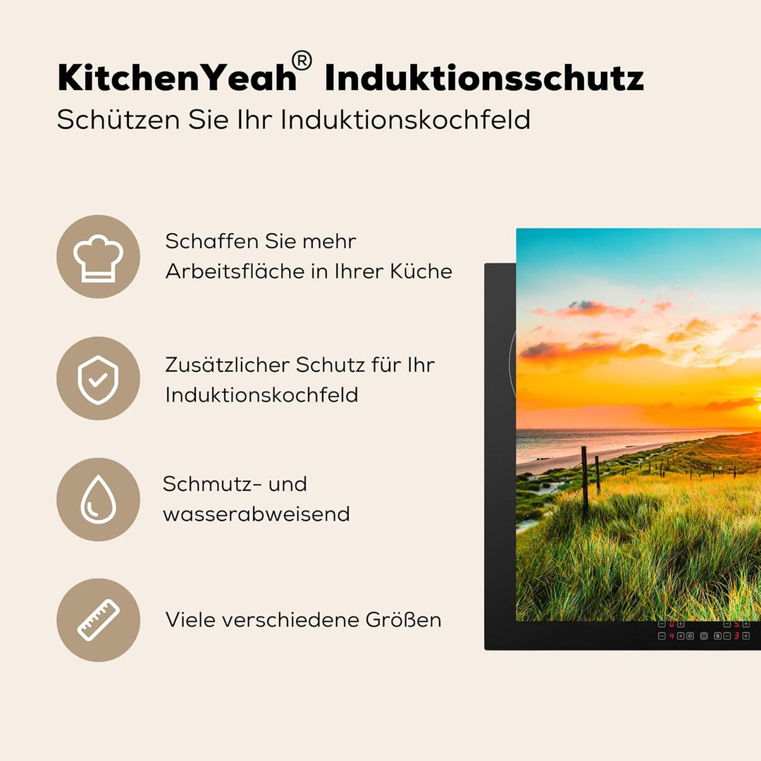 KitchenYeah© Herdabdeckplatte Einteilig Herdabdeckung Abdeckplatte für Ceranfeld Abdeckung Induktion