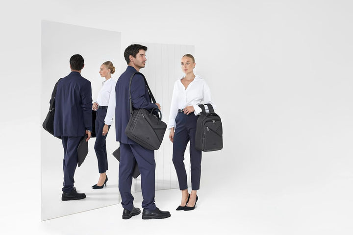 Rivacase ECO Laptoptasche 14 bis 15,6 Zoll - multifunktionale Computertasche wasserabweisend für Dam