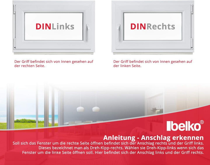 Kellerfenster - Kunststoff - Fenster - innen weiss/aussen anthrazit - BxH: 80 x 40 cm - 800 x 400 mm