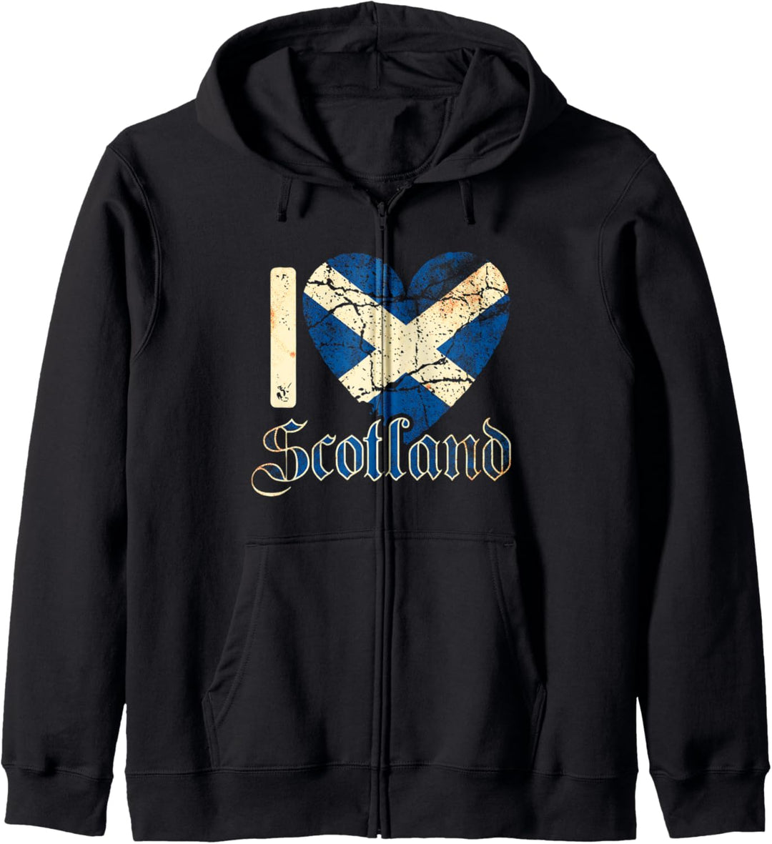 I Love Scotland Pride Schottische Flagge Kapuzenjacke