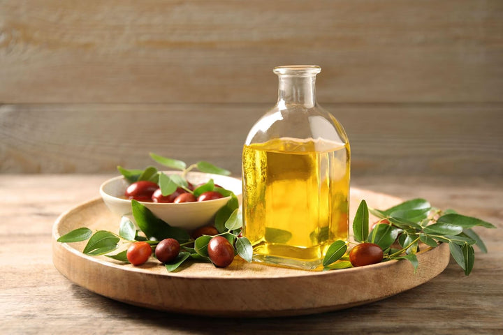 CHOSA Jojobaöl Bio Kaltgepresst Unraffiniert 100% Reines 1000 ml + Spender - Jojoba Öl Haare, Haut,