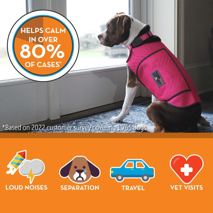 Thundershirt Hundebekleidung Thundershirt Hundeangstjacke, Fuchsia, Grösse S Fuchsia Small, Fuchsia