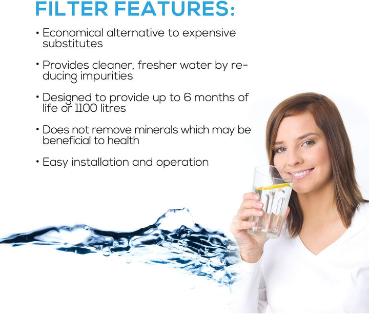 EcoAqua EFF-6011A Kühlschrankwasserfilter Kompatibel mit Samsung DA29-00003G, HAFCU1/XAA, HAFIN2/EXP