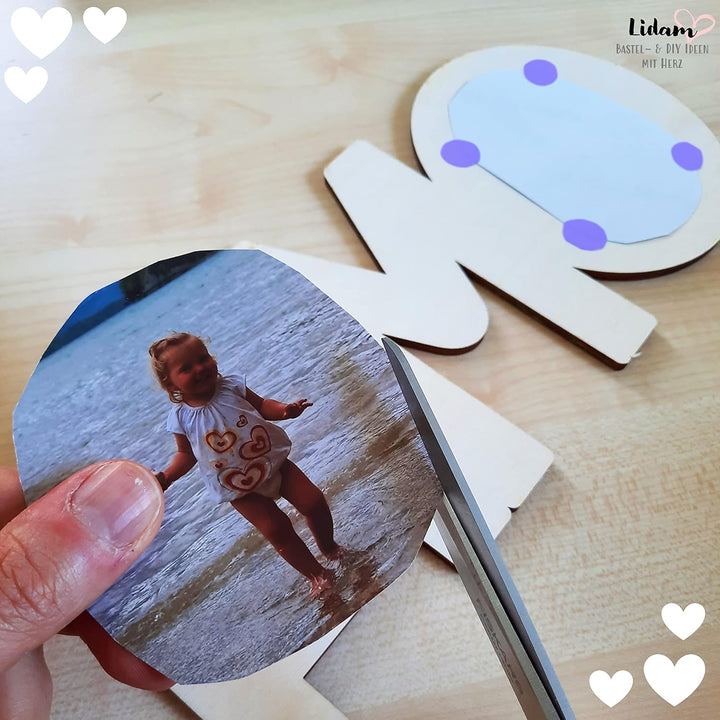 LIDAM Oma Geschenk Enkel | Einfach &amp; Schön | Holznamen bemalen | Geschenk für Oma, OMA