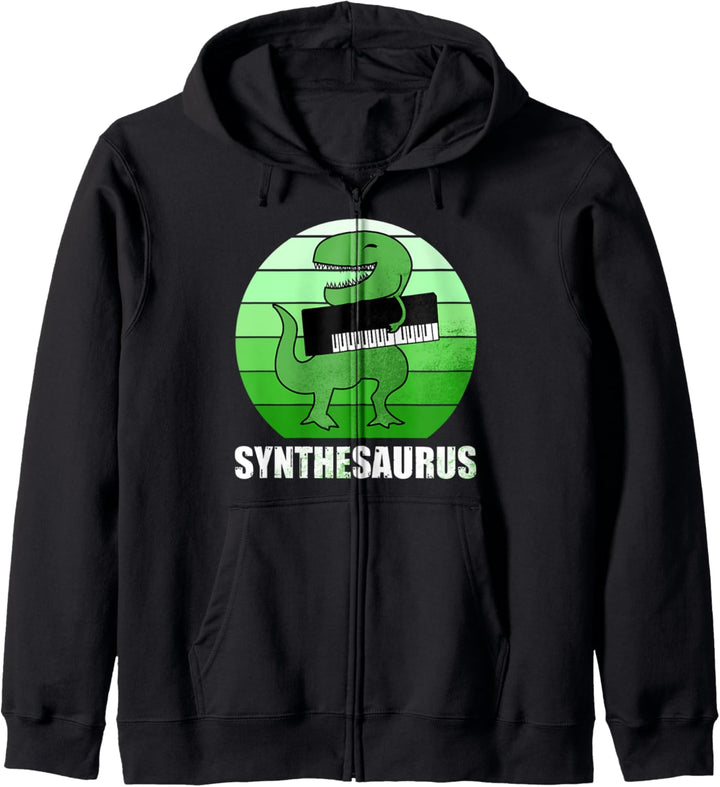 Wildtiere Tiere Trex Dino Jurassic Dinosaurier Keyboard Kapuzenjacke