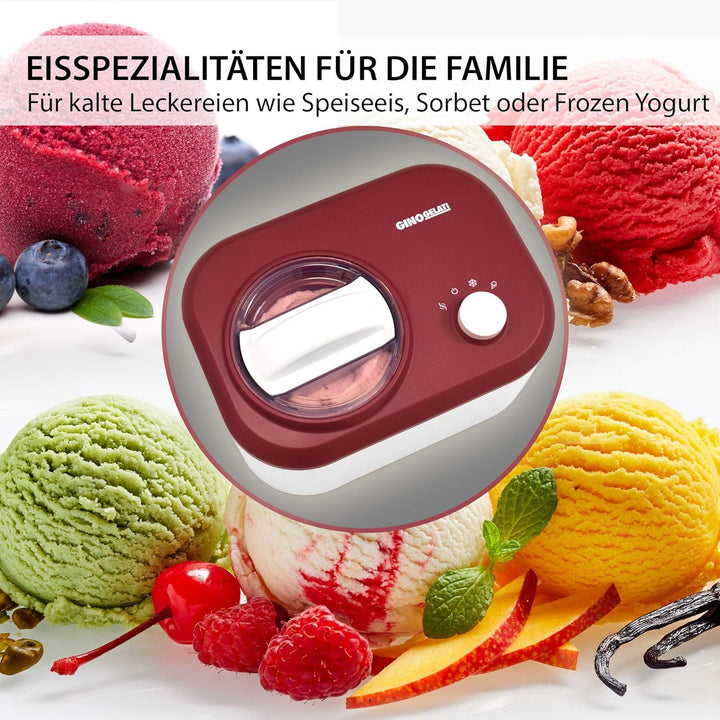 Syntrox Germany Eismaschine Sorbetmaschine mit Kompressor IC 100 Polar