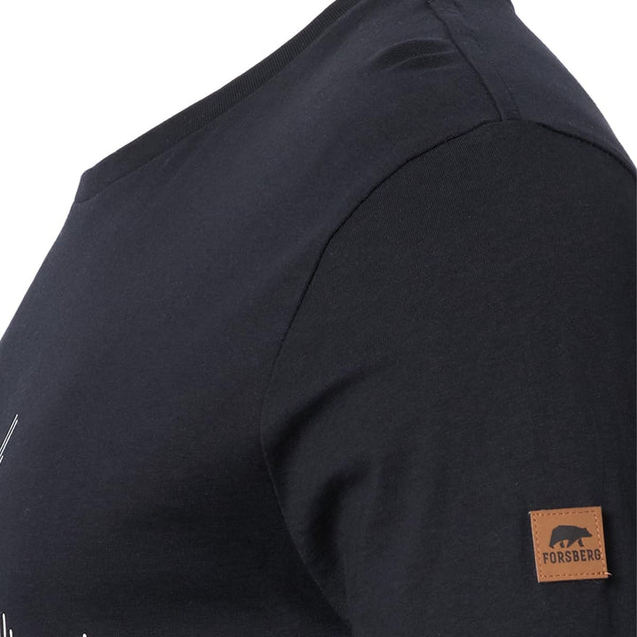 FORSBERG Longsleeve mit Audiowelle M Schwarz, M Schwarz