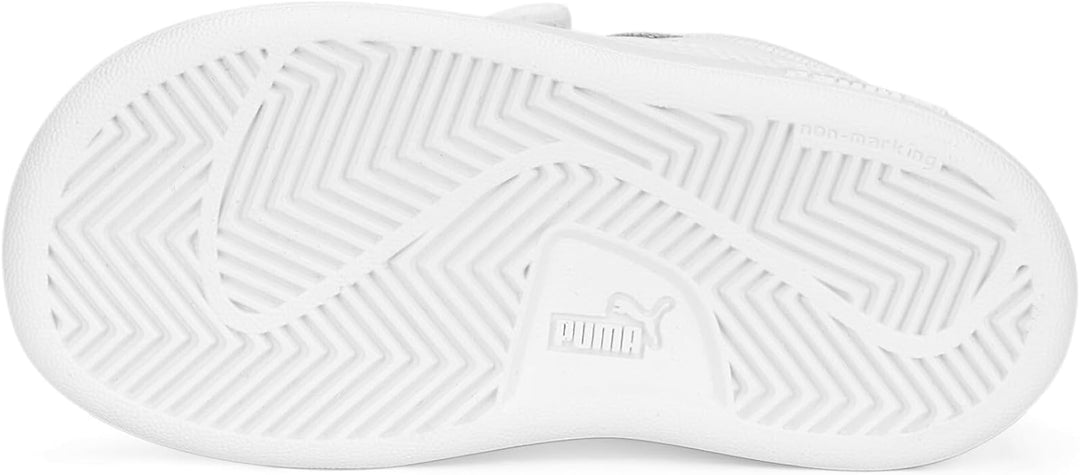 PUMA Unisex Baby Smash 3.0 L V Inf Sneaker 20 EU Puma White Cool Light Gray, 20 EU Puma White Cool L