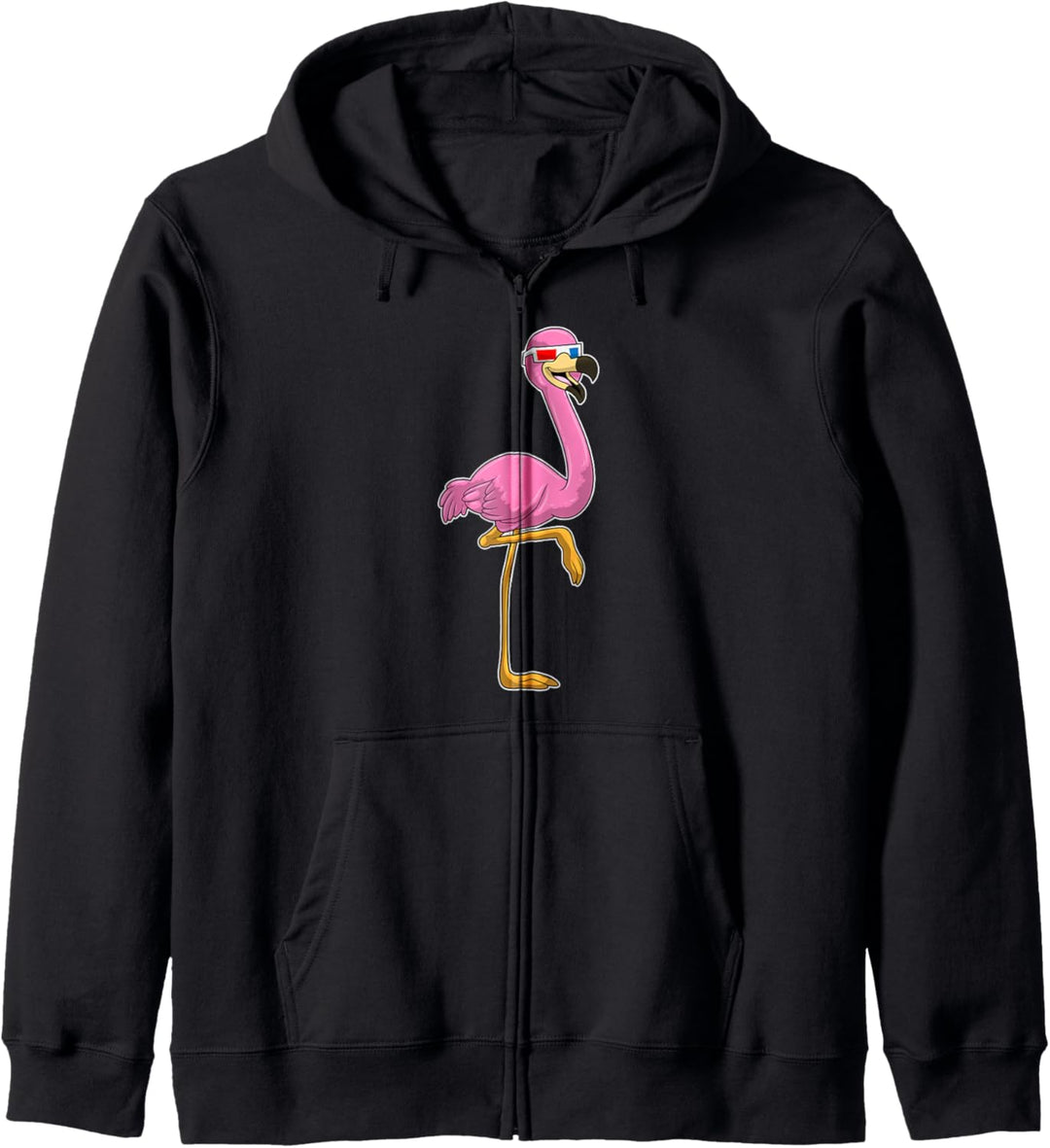 Flamingo Brille Kapuzenjacke