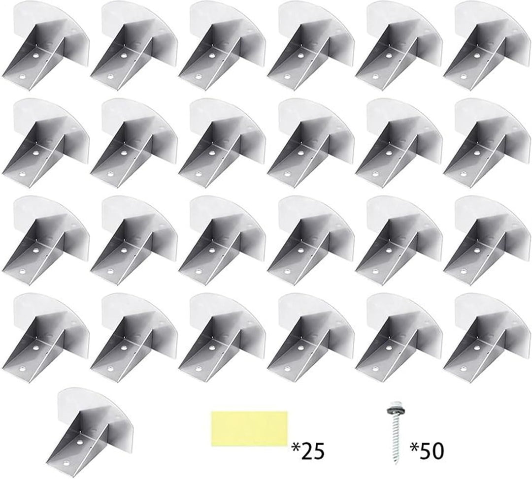 Stahl Dach Schneestopper 25 Stück Edelstahl Eisbildung Verhinderer | Schneefanghaken Für Dachzieheln